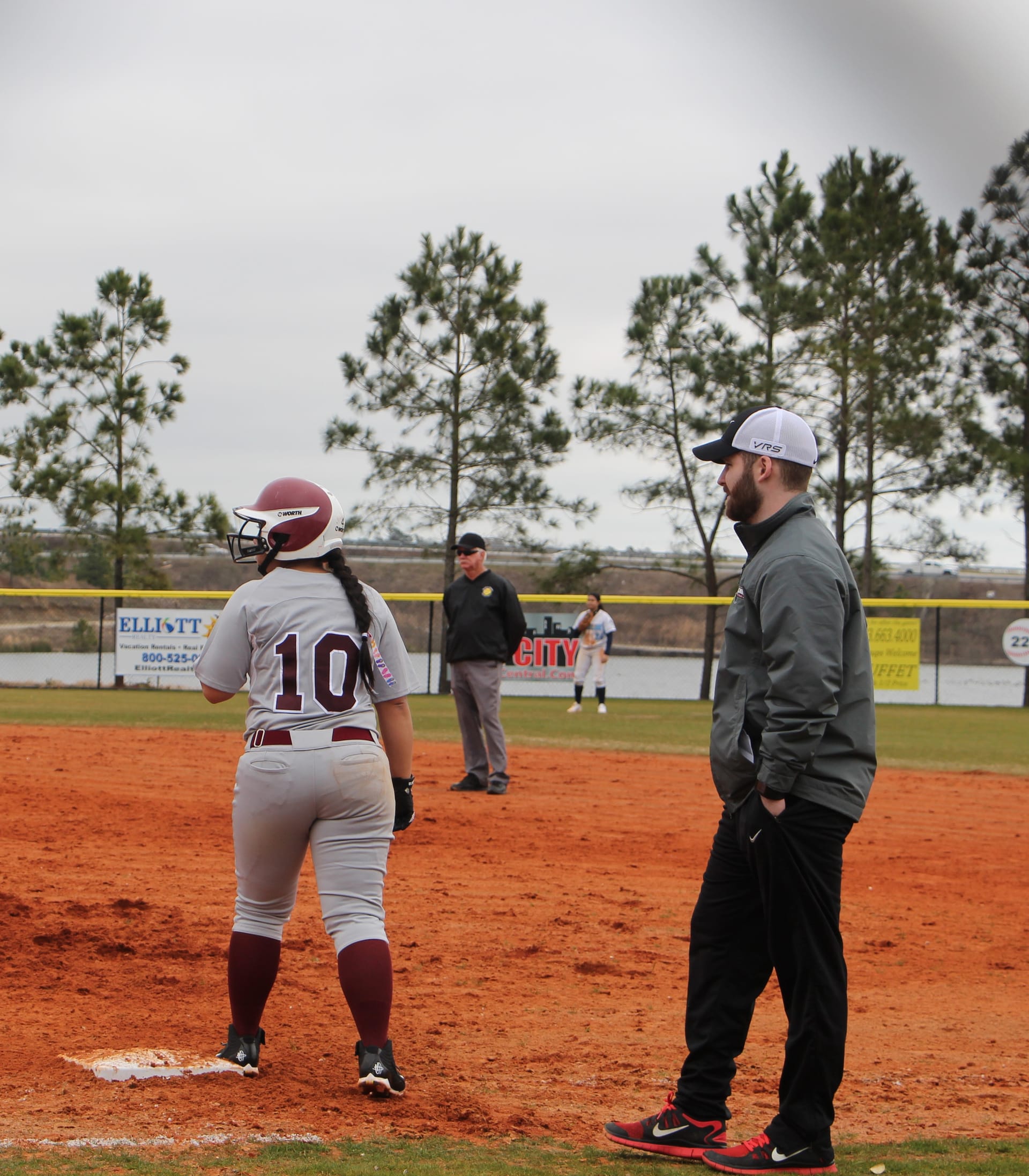Coaching softball