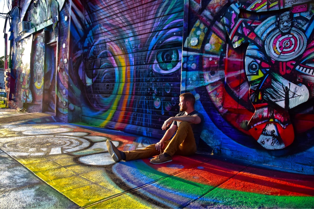 Street art mural